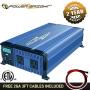 PowerBright 2000 Watts Power Inverter 12V to 110V, Modified Sine Wave Car Inverter, DC to AC Converter with Dual 110 Volts AC Outlets and 2 USB Ports 2.4A ea - ETL Approved Under UL Std 458
