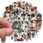 Japanese Manga Attack on Titan Stickers for Water Bottles 50 Pack Cute,Waterproof,Aesthetic,Trendy Stickers for Teens,Girls Perfect for Waterbottle,Laptop,Phone,Travel Extra Durable Vinyl (Attack on Titan)