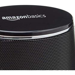 Amazon Basics USB-Powered PC Computer Speakers with Dynamic Sound | Black, 4-pack