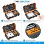 ORIA Digital Mini Scale, Electronic Smart Scale, 20g Pocket Scale, 20g Calibration Weight and Tweezers, 6 Units, LCD Backlit Display, Auto Off, Tare, Stainless Steel (Battery Included)
