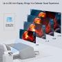 HD Projector 1080P 5000 Lumen and 200'' Display, WiFi Home Theater Projector with Bluetooth LED Video Projector Compatible with iPhone, Android, PS4, Laptop, Xbox, for Outdoor Movie Entertainemnt