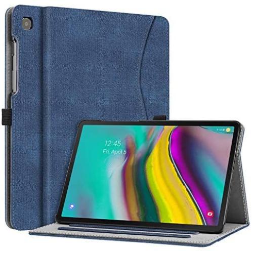 Fintie Case for Samsung Galaxy Tab S5e 10.5 2019 Model SM-T720(Wi-Fi) SM-T725(LTE) SM-T727(Verizon/Sprint/AT&T), Multi-Angle Viewing Stand Cover with Pocket Auto Sleep Wake Feature, Indigo