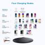 LETSCOM Wireless Charger, Qi-Certified 15W Fast Wireless Charging Pad with QC3.0 AC Adapter,Compatible with iPhone 12/12 Pro/11/11 Pro/XR/XS/X/8/8+/Airpods, Galaxy Note 10/Note 10+/S10/S10+/S9/S8