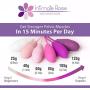 Intimate Rose Kegel Exercise Weights - Doctor Recommended Pelvic Floor Exercises - Set of 6 Premium Silicone Kegel Balls & Control with Training Kit for Women: Beginners & Advanced