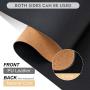 TESOBI Large Natural Cork & Leather Desk Pad, Double-Sided Desk Protector, Smooth Surface Mouse Pad, Waterproof Desk Mat for Office/Home/Gaming (24'' x 14'' Black)