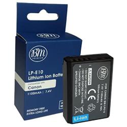 BM Premium 2-Pack of LP-E10 Batteries for Canon EOS Rebel T3, T5, T6, T7, Kiss X50, Kiss X70, EOS 1100D, EOS 1200D, EOS 1300D, EOS 2000D Digital Camera