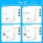 FLASHOWL AC600 Gigabit Wireless Access Point Outdoor WiFi Extender WiFi Range Extender Dual Band 2.4G + 5G 600Mbps Internet Signal Booster Amplifier in PoE & 2 Antennas Used for Outdoor WiFi Coverage