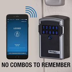Master Lock Box, Electronic Wall Mount Key Safe with Personal Use Software Platform, 3-1/4 in. Wide, 5441D