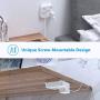 Power Strip with USB, TROND Flat Plug Outlet Extender with 3 USB Ports and 3 Widely Spaced Outlets, Wall Mountable, 4.5ft Extension Cord, for Nightstand Office Hotel Cruise Ship, White