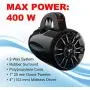 BOSS Audio Systems MRWT40 Marine Waketower Speaker System - 400 Watts of Power Per Pair, 200 Watts Each, 4 Inch, Full Range, 2 Way, Marine grade Weatherproof, Sold In Pairs