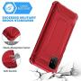 ORETECH Designed for Galaxy A51 Case,Cover for Samsung A51 with[2 x Tempered Glass Screen Protector] 360° Full Body Hard PC Soft TPU Silicone Edge Heavy Duty Protective Case for Galaxy A51 4G 6.5''Red