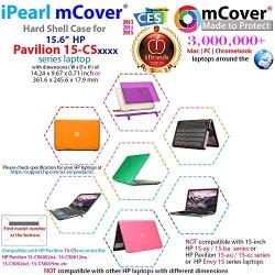 mCover Hard Shell Case for 15.6'' HP Pavilion 15-CSxxxx (15-CS0000 to 15-CS9999) Series (NOT Fitting 15-AY / 15-BA / 15-AU / 15-CC / 15-BS etc or Envy Series laptops) Notebook PC (Blue)