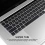 EooCoo Keyboard Cover Ultra Thin Compatible for 2020 MacBook Pro 13 inch M1 A2338 A2251 A2289 with Esc Key & Touch Bar Touch ID, Pro 16 inch A2141 - TPU Clear