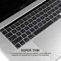 EooCoo Keyboard Cover Ultra Thin Compatible for 2020 MacBook Pro 13 inch M1 A2338 A2251 A2289 with Esc Key & Touch Bar Touch ID, Pro 16 inch A2141 - TPU Clear