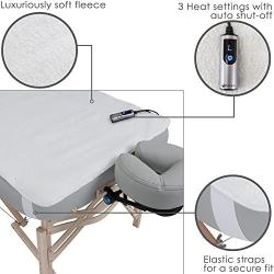 EARTHLITE Massage Table Warmer & Fleece Pad (2 in 1) - 3 Heat Settings, Cozy 0.5'' Fleece - Updated Controller (30 x 72)