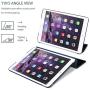 ProCase Smart Case for iPad Air 2 (2014 Release), Ultra Slim Lightweight Stand Protective Case Shell with Translucent Frosted Back Cover for Apple iPad Air 2 (A1566 A1567) -Navy