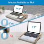 HUANUO Lap Desk - Fits up to 17 inches Laptop Desk, Built in Mouse Pad & Wrist Pad for Notebook, MacBook, Tablet, Laptop Stand with Tablet, Pen & Phone Holder - HNLD6
