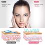 Nano Mist Face Steamer - Warm Mist Spa Facial Steamer Sprayer with LED Makeup Mirror (pink1)