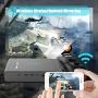 3D Projector TOUMEI V5, 3D Video Projector DLP 1080P HD, 3800 Lumens, Wireless Screen Share for iOS Android Bluetooth 4.0 Keystone Correction, HDMI/TF/USB, No Built-in Battery, with Free 3D Glasses