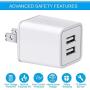iPhone Charger, YUNSONG Nylon Braided Lightning Cable 2Pack 6ft Data Sync Transfer Cord 2-USB Rapid Charging Plug Wall Charger Compatible with iPhone 11 Pro Max XS XR X 8 7 6S 6 Plus SE 5S (UL Listed)