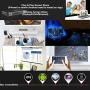 TOUMEI Mini Projector, Android 7.1 OS, Screen Share for iOS Android, Quad-Core HDMI/TF/USB Socket Auto Keystone Correction, Portable Video Projector