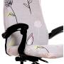 WOMACO Printed Office Chair Covers, Stretch Computer Chair Cover Universal Boss Chair Covers Modern Simplism Style High Back Chair Slipcover (A3, Large)