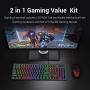 Redragon S107-BA Gaming Keyboard and Mouse Combo Wired Mechanical Feel RGB LED Backlit Keyboard 3200 DPI Gaming Mouse for Windows PC (Keyboard Mouse Combo)