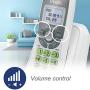 VTech CS6114 DECT 6.0 Cordless Phone with Caller ID/Call Waiting, White/Grey with 1 Handset