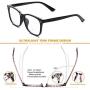 Frolesant Blue Light Glasses for Women, Anti Eye Eyestrain Reading Gaming Glasses Non Prescription, Computer Reading Eyeglasses for Men - 3 Pack