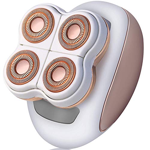 Hair Removal for Women, Sembelle Ladies Electric Shaver - Palm Perfect, Painless, Rechargeable Womens Shaver - Legs, Body, Pubic, Facial Hair Remover - Smooth Finishing Leg Hair Epilator with 4d Heads
