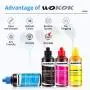 WOKOK Sublimation Ink refill for ecotank ET-2720 ET-2750 ET-2760 ET-2650 ET-3750 ET-4750 ET-7750 WF7710 WF7720 WF2760 WF3620 WF3640 WF3720 WF3730 XP4100 XP6100 XP7100 , Use for Heat Press Machine