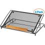 Halter Mesh Ventilated Adjustable Laptop Stand, 9'' X 14'', Black, 4 Pack