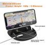 Loncaster Car Phone Holder, Car Phone Mount Silicone Car Pad Mat for Various Dashboards, Slip Free Desk Phone Stand Compatible with iPhone, Samsung, Android Smartphones, GPS Devices and More, Black