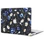 iDonzon Case for MacBook Pro 13 inch (A1278 2008-2012 Release),3D Effect Matte Black See Through Hard Case Cover Only Compatible MacBook Pro 13.3 inch with CD-ROM - Floral Pattern