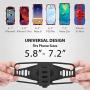 Bone Bike Tie Pro 3, Universal Bike Phone Mount for Stem Mount, Bicycle Motorcycle Phone Holder for iPhone 12 Pro Max Mini 11 X 8 7 6 Plus, Galaxy Note20 10 9 S20 10 9 8, Phones 5.8''-7.2'' (Black)