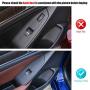 BOYUER 4PCS Window Switch Decoration Decal Frame Cover Panel Trim Door Handle Armrest Trim For Honda Accord 2018 2019 2020(RED)