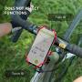 Bone Bike Tie Pro 3, Universal Bike Phone Mount for Stem Mount, Bicycle Motorcycle Phone Holder for iPhone 12 Pro Max Mini 11 X 8 7 6 Plus, Galaxy Note20 10 9 S20 10 9 8, Phones 5.8''-7.2'' (Black)