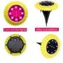 Solar Powered Disk Lights,4PCS 8 LED Waterproof in-Ground Lights Outdoor Solar Ground Lights for Pathway Garden Yard Walkway Pool ) Solar Powered Disk Lights,4PCS 8 LED Waterproof in-Ground Lights Outdoor Solar Ground Lights for Pathway Garden Yard Walkway Pool )