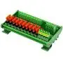 Electronics-Salon DIN Rail Mount 10 Position Power Distribution Fuse Module Board, for AC/DC 5~32V