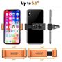 BESTRIX Phone Vent Holder Cell Phone Mount Holder for Car with Double Clamp Grip, Compact & Durable for iPhone, Galaxy and All Smartphones Up to 6.5''