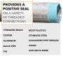 Gasoila Soft-Set Pipe Thread Sealant with PTFE Paste, Non Toxic, -100 to 600 Degree F, 2 oz Tube