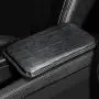 Center Console Armrest Cover, Armrest Cover for Car, Premium Wood Grain Leather Design, Universal Fit (Gray) Center Console Armrest Cover, Armrest Cover for Car, Premium Wood Grain Leather Design, Universal Fit (Gray)