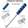 Limmoz 6 Feet Social Distance Pointer, Portable Telescopic Handheld Social Pointer Stick, Extendable 6 Feet Pole - Measure Social Distance (Blue)
