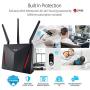 ASUS AC2900 WiFi Gaming Router (RT-AC86U) - Dual Band Gigabit Wireless Internet Router, WTFast Game Accelerator, Gaming & Streaming, AiMesh Compatible, Free Lifetime Internet Security, Adaptive QoS