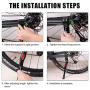 Upgraded Bike Kickstand Adjustable Aluminium Alloy Bicycle Side Kickstand Fit for 22'' 24'' 26'' 28'' Mountain Bike White