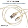 Micro USB Charger(6ft), iSeekerKit High Charging Speed USB 2.0 A Male to Micro Nylon Braided Cords with Aluminum Connectors for Samsung, HTC, Nokia, Android and More [3 Pack]
