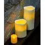 Furora LIGHTING LED Flameless Candles with Remote Control, Set of 8, Real Wax Battery Operated Pillars and Votives LED Candles with Flickering Flame and Timer Featured - Crystallized Ivory