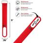 Wrap-It Storage Cinch-Straps, 5'' 20 Pack (Red), Features Stainless Steel Buckle and Write on Label for Easy Cord Identification and Cable Management, Reusable Multi-Purpose Securing Cinch Straps