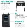 Movo WMX-20-DUO 48-Channel UHF Wireless Lavalier Microphone System with 1 Receiver, 2 Transmitters, and 2 Lapel Microphones Compatible with DSLR Cameras (330 ft Audio Range) Movo WMX-20-DUO 48-Channel UHF Wireless Lavalier Microphone System with 1 Receiver, 2 Transmitters, and 2 Lapel Microphones Compatible with DSLR Cameras (330 ft Audio Range)