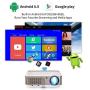 WiFi Projector, Wireless Bluetooth Projector 3900 Lumen HD 1080P LED Projector for Home Theater Outdoor Movies, Smart Android Projector Compatible with iPhone, Laptop, HDMI, USB, PS4 for Video Games